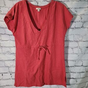 J.Jill, Red High Waist‎ Tshirt, Size XS